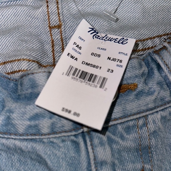 Madewell Maternity Light Blue Denim Cutoff Shorts - Picture 6 of 7